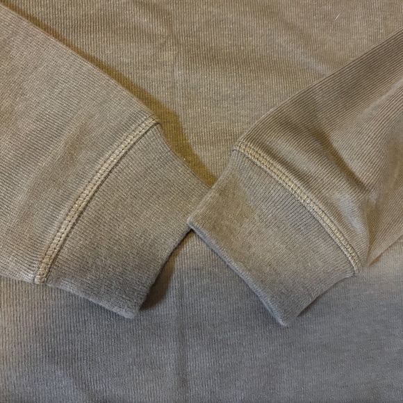 Zara khaki long sleeve brushed top sweatshirt NWT - Picture 4 of 9